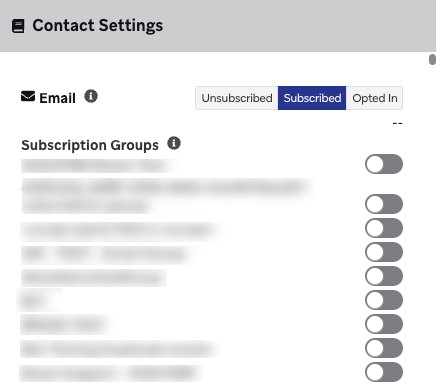 User profile for John Doe with their email subscription state set to Subscribed.