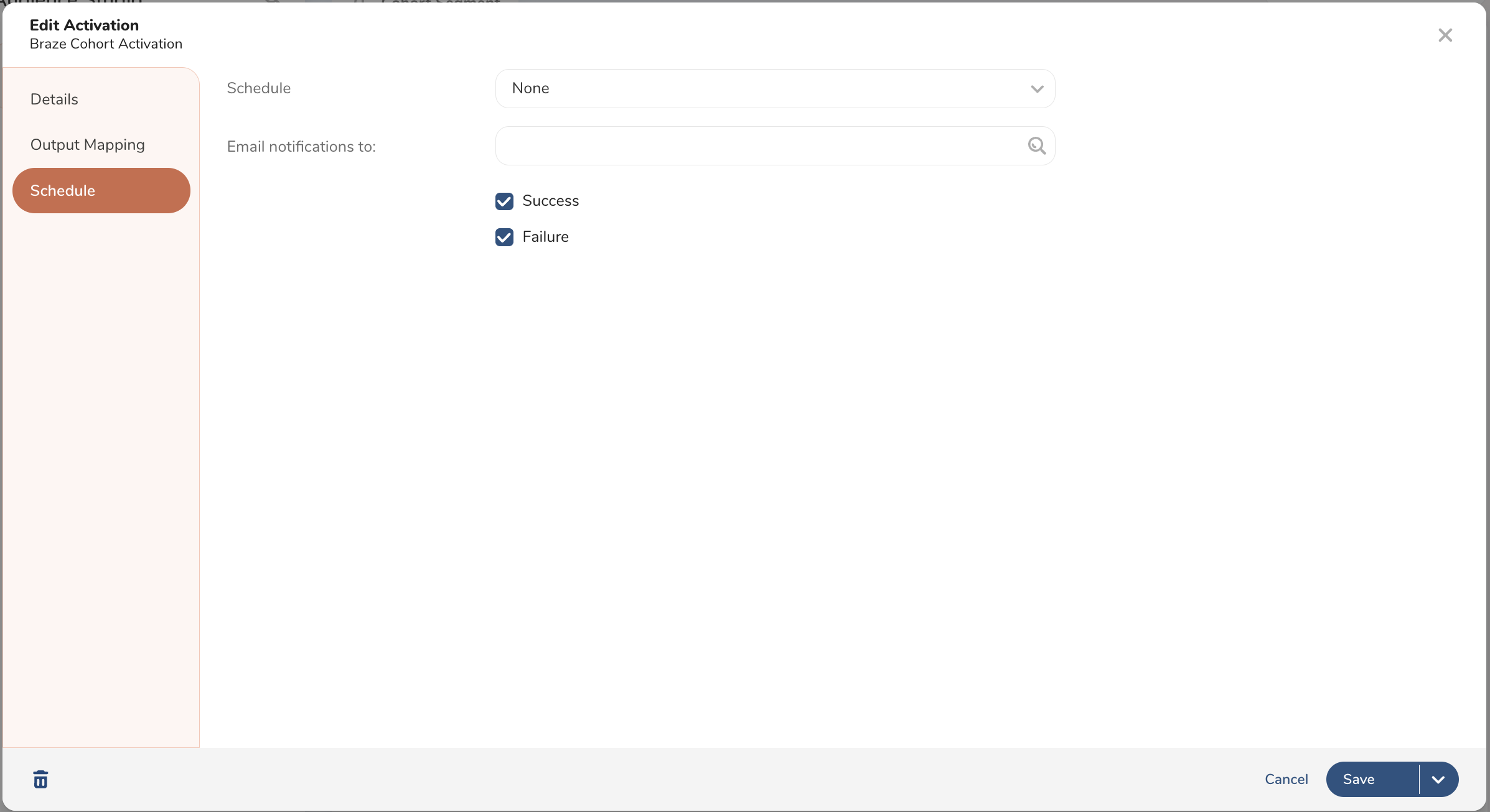 Treasure Data Integrations Activation Schedule